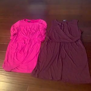 2for1 purple and pink dresses XL